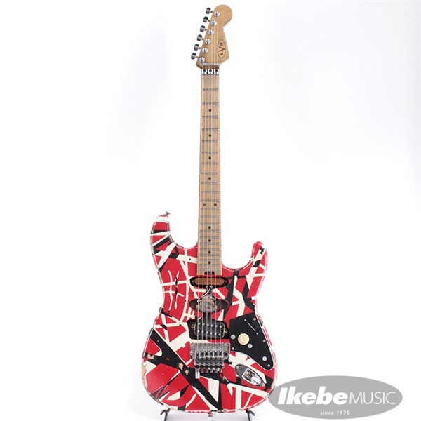 EVH Striped Series Frankenstein Frankie (Red with Black Stripes Relic) 画像1