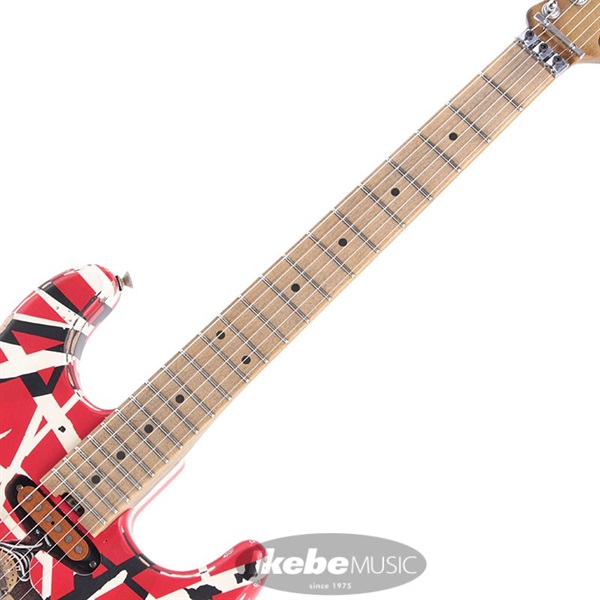 EVH Striped Series Frankenstein Frankie (Red with Black Stripes Relic) 画像5