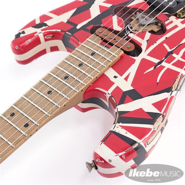 EVH Striped Series Frankenstein Frankie (Red with Black Stripes Relic) 画像8