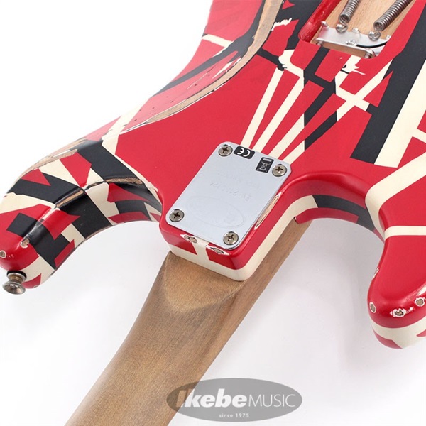 EVH Striped Series Frankenstein Frankie (Red with Black Stripes Relic) 画像10