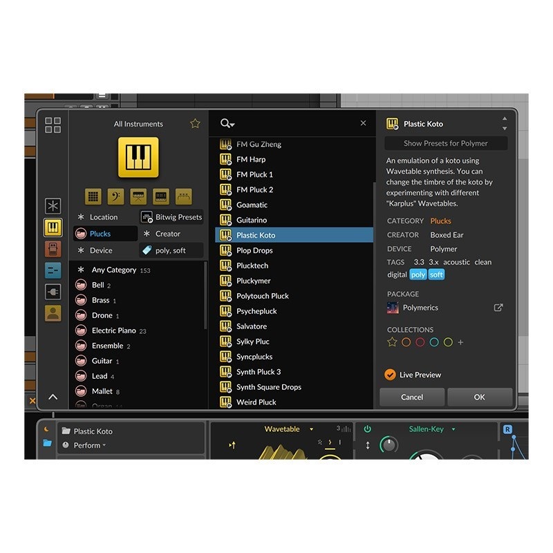 BITWIG Bitwig Studio (12ヶ月アップグレード版)(代引不可)(オンライン納品) 画像3