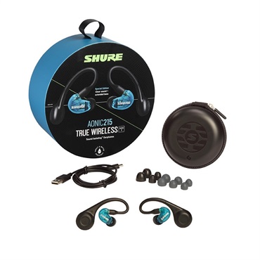 SHURE AONIC215(SE21DYBL+TW2-A Special Edition)(トランスルーセントブルー)(国内正規品・2年保証) 画像2