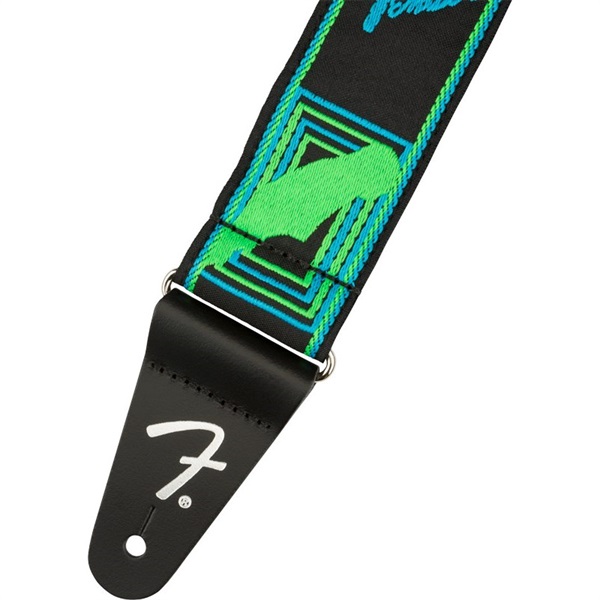 Fender USA NEON MONOGRAMMED STRAP (GREEN/BLUE) (#0990681303) 画像1