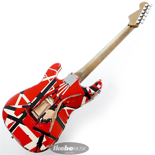 EVH Striped Series Frankenstein Frankie Red with Black Stripes Relic 画像2