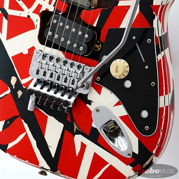 EVH Striped Series Frankenstein Frankie Red with Black Stripes Relic 画像4