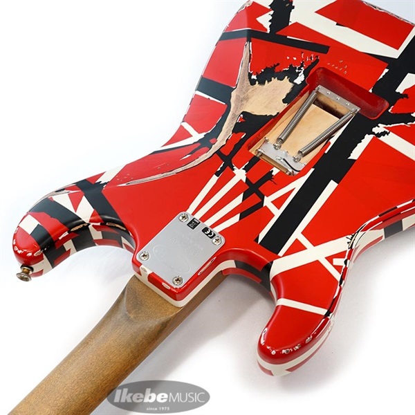 EVH Striped Series Frankenstein Frankie Red with Black Stripes Relic 画像6