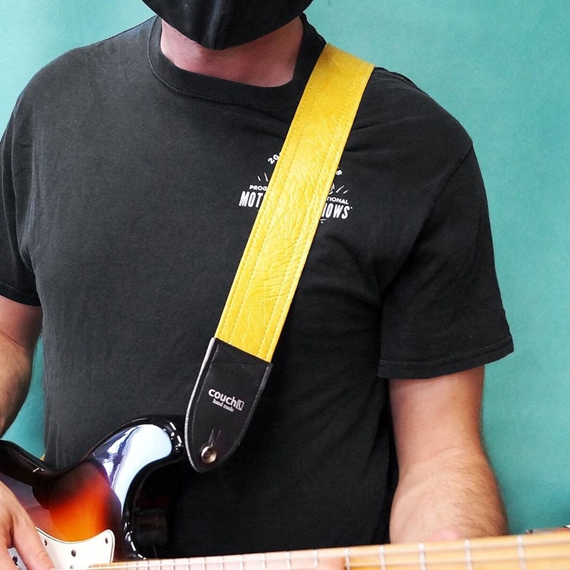 Couch Guitar Strap 1970's Vintage Mustard Yellow 画像4