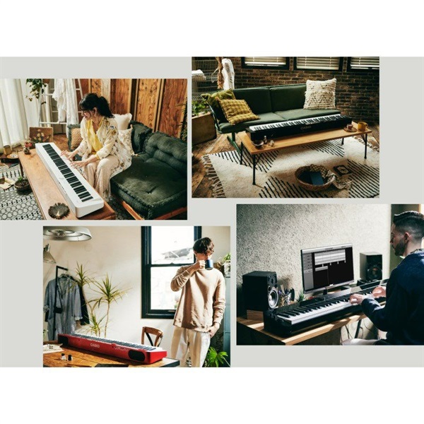 CASIO カシオ Privia PX-S1100RD+純正スタンド+高低自在イス+3本ペダルセット【代引不可】【沖縄・離島送料別途見積】(電子ピアノ) 画像3