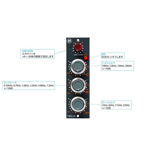 Heritage Audio 73EQ JR(API500シリーズ) 画像4