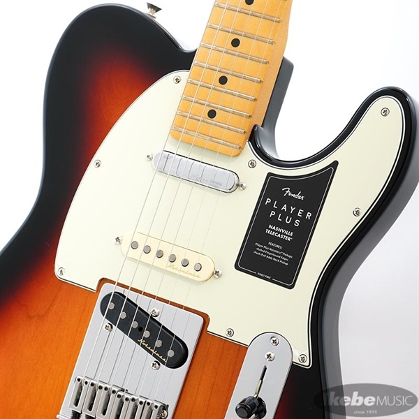 Fender MEX Player Plus Nashville Telecaster (3-Color Sunburst/Maple) 画像3