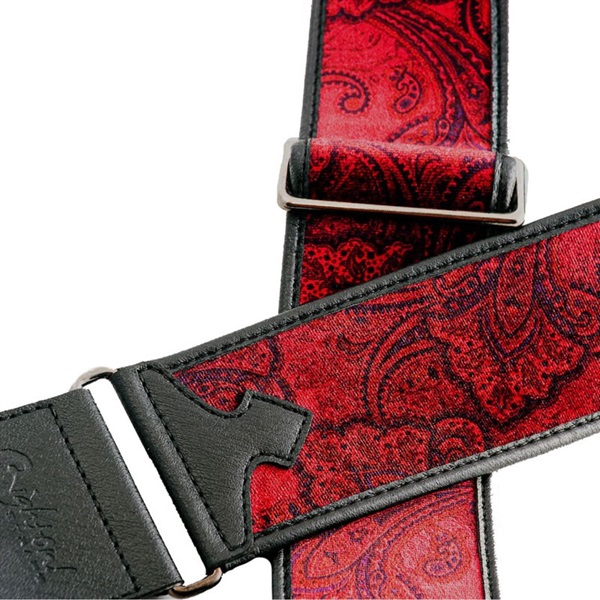 RIGHTON STRAPS T-PAISLEY VELVET Red 画像1