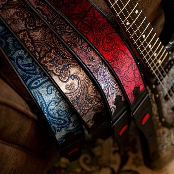 RIGHTON STRAPS T-PAISLEY VELVET Red 画像2