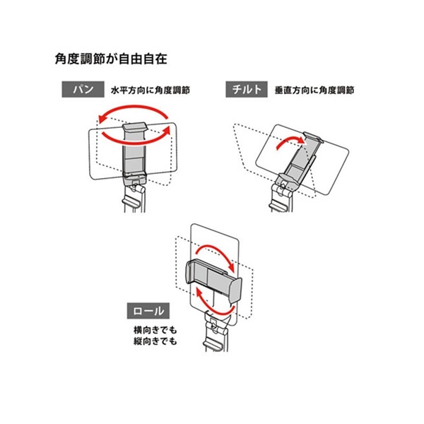 SANWA SUPPLY PDA-STN30BK　トラベルスマホホルダー 画像6