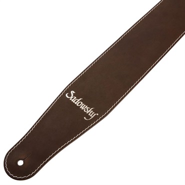 Sadowsky Guitars Genuine Leather Bass Strap (Brown/Silver) 画像2