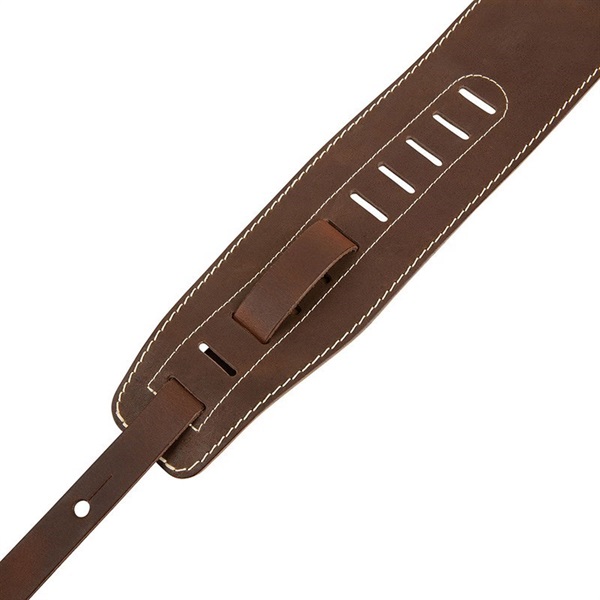 Sadowsky Guitars Genuine Leather Bass Strap (Brown/Silver) 画像4
