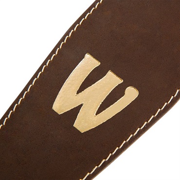 Warwick Genuine Leather Bass Strap (Brown/Gold) 【お取り寄せ商品】 画像3
