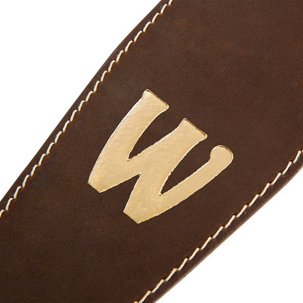 Warwick Genuine Leather Bass Strap (Brown/Gold) 【お取り寄せ商品】 画像3