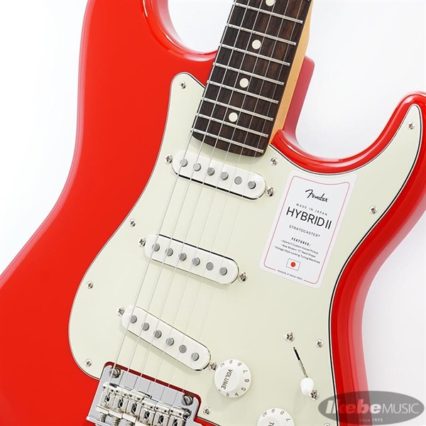 Fender Made in Japan Hybrid II Stratocaster (Modena Red/Rosewood