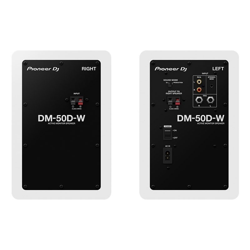 Pioneer DJ DM-50D-W【ペア】【ホワイト】 ｜イケベ楽器店