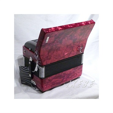 Hohner 【創業50周年大決算SALE】Bravo II 48 RED レッド (1台限定特価) HOHNER ホーナー アコーディオン 入門向け ピアノ式 26鍵盤 小型 画像3