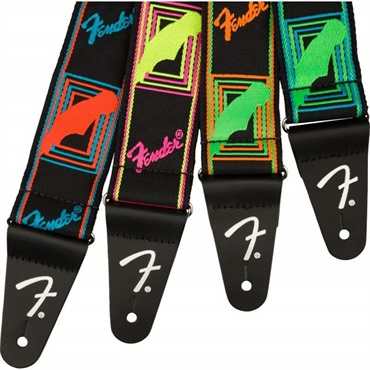 Fender USA NEON MONOGRAMMED STRAP (GREEN/YELLOW) (#0990681307) 画像2