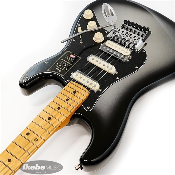 Fender USA American Ultra Luxe Stratocaster Floyd Rose HSS (Silverburst/Maple) 画像5