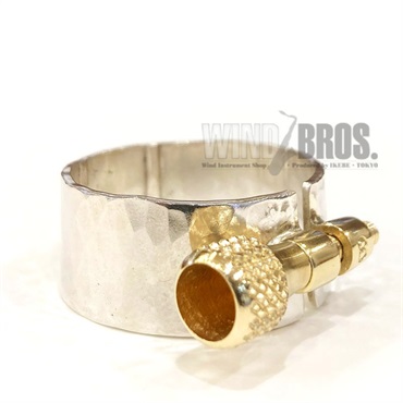 Gottsu ゴッツ バリトンサックス/ラバー用リガチャー Solid Silver Ligature 画像2