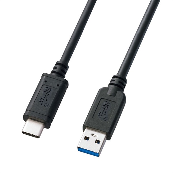 SANWA SUPPLY KU31-CA10 【1.0m】(USB3.1 Gen2 Type C-Aケーブル) 画像1
