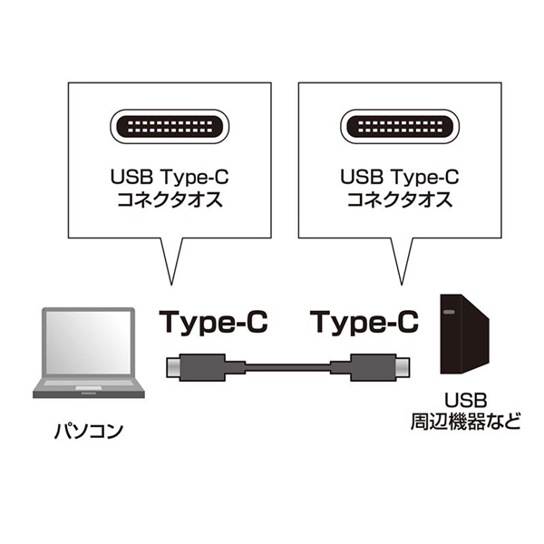 SANWA SUPPLY KU31-CCP510 【1.0m】(USB3.1 Type C Gen2 PD対応ケーブル) 画像1