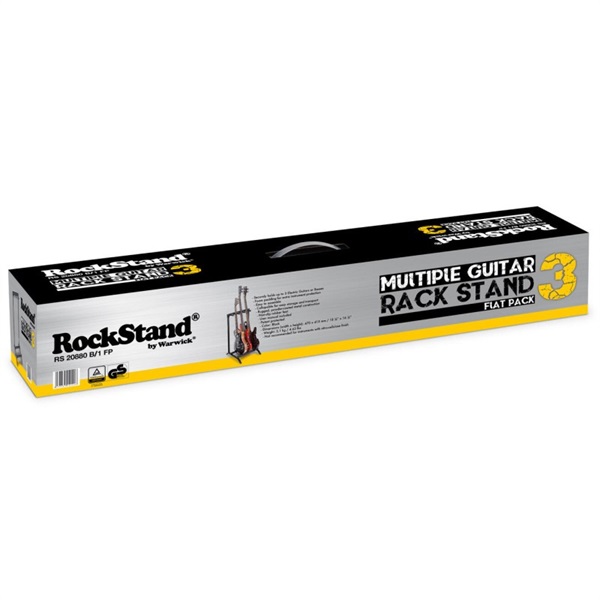 Warwick RS 20880 B/1 FP Multiple Guitar Rack Stand - for 3 Electric Guitars Basses， Flat Pack 画像4