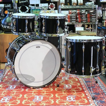 YAMAHA Recording Custom 4pc Drum Kit - Solid Black [RBB2216 SOB ＋ RBP6F3 SOB] 画像2