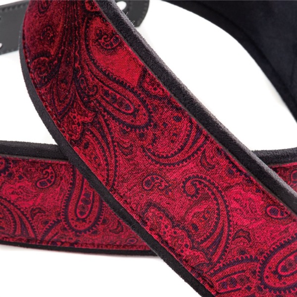 RIGHTON STRAPS J-PAISLEY VELVET / Red 画像1