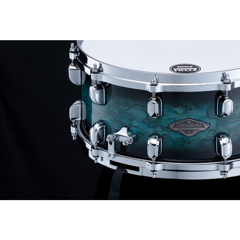 TAMA Starclassic Performer Snare Drum 14×6.5 - Sky Blue Aurora [MBSS65-SKA] 画像4