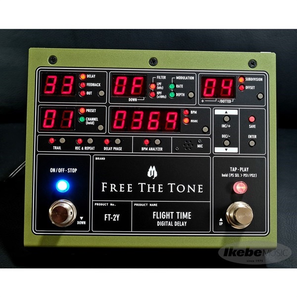 Free The Tone FLIGHT TIME FT-2Y [Digital Delay] ｜イケベ楽器