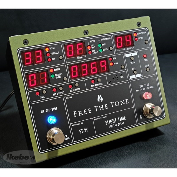 Free The Tone FLIGHT TIME FT-2Y [Digital Delay] ｜イケベ楽器店