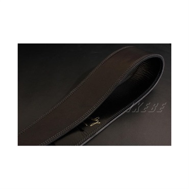 Moody Handmade Leather Straps Leather & Leather Series 2.5inch Long Tail 【Black / Black】 画像1