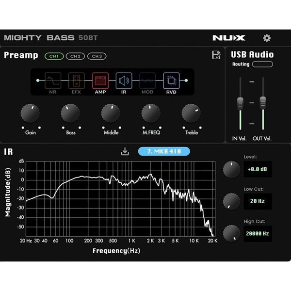 NUX Mighty Bass 50BT [Modeling Bass Amp with IR] ｜イケベ楽器店 