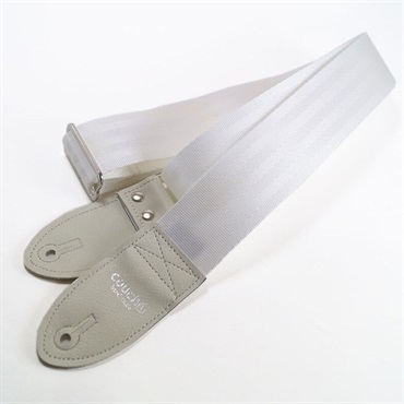 Couch Guitar Strap All White Seatbelt 画像2