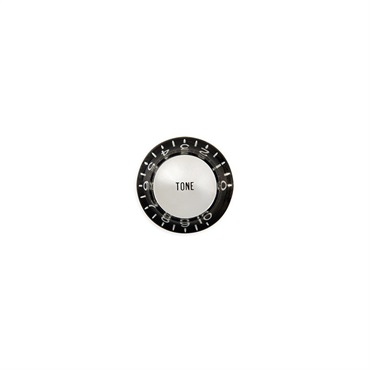 Gibson Top Hat Knobs with Inserts 4 pack (Black/Silver Metal Insert) [PRMK-010] 画像2