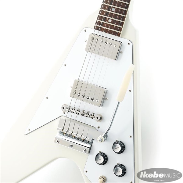 Gibson Japan Limited Run 1967 Mahogany Flying V Reissue w/ Maestro Vibrola Gloss (Polaris White) 画像3