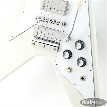 Gibson Japan Limited Run 1967 Mahogany Flying V Reissue w/ Maestro Vibrola Gloss (Polaris White) 画像4