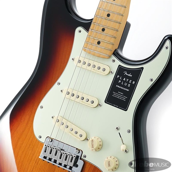 Fender MEX Player Plus Stratocaster (3-Color Sunburst/Maple) 画像3