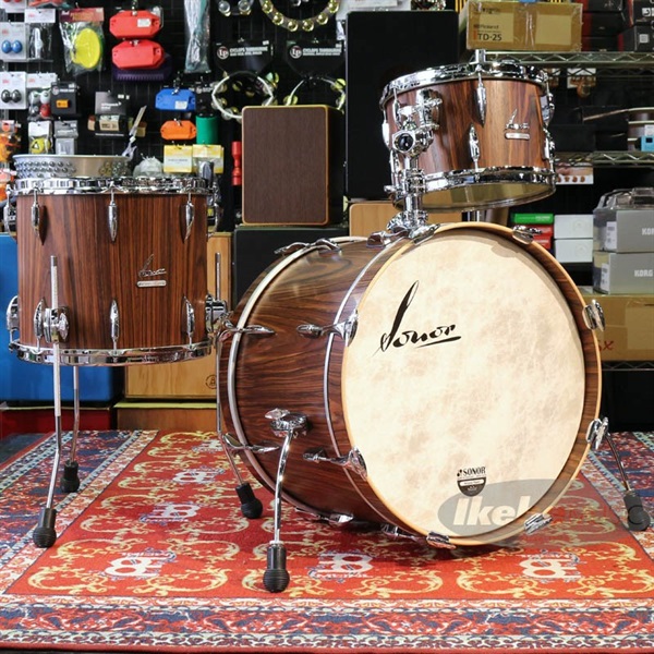 SONOR Vintage Series 3pc Drum Kit - Rosewood Semi Gloss [BD20，TT12，FT14 / VT-THREE20WM RSG]【お取り寄せ品】 画像1