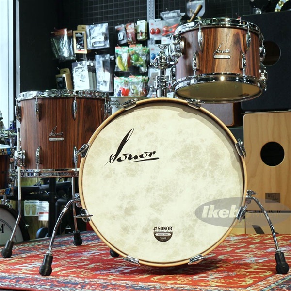 SONOR Vintage Series 3pc Drum Kit - Rosewood Semi Gloss [BD20，TT12，FT14 / VT-THREE20WM RSG]【お取り寄せ品】 画像2