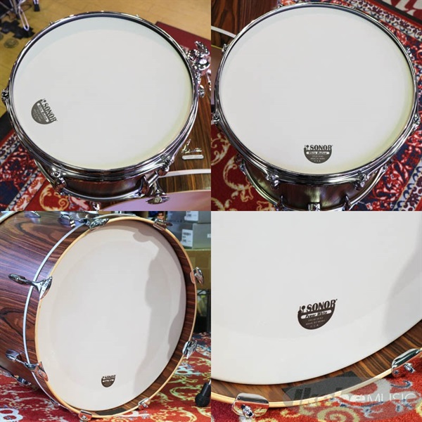 SONOR Vintage Series 3pc Drum Kit - Rosewood Semi Gloss [BD20，TT12，FT14 / VT-THREE20WM RSG]【お取り寄せ品】 画像10