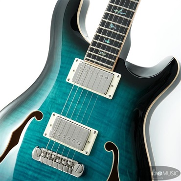 P.R.S. SE Hollowbody II Piezo (Peacock Blue Burst) 画像3