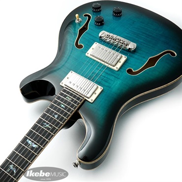 P.R.S. SE Hollowbody II Piezo (Peacock Blue Burst) 画像5