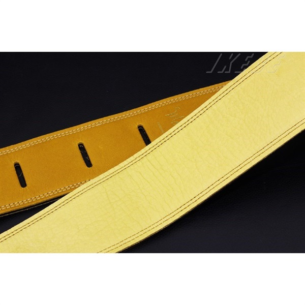 Moody Handmade Leather Straps Leather & Leather Series 2.5inch Standard Tail 【Camel / Cream】 画像1