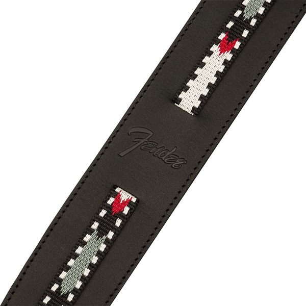Fender USA Paramount Acoustic Leather Strap (Black) (#0990612002) 画像1