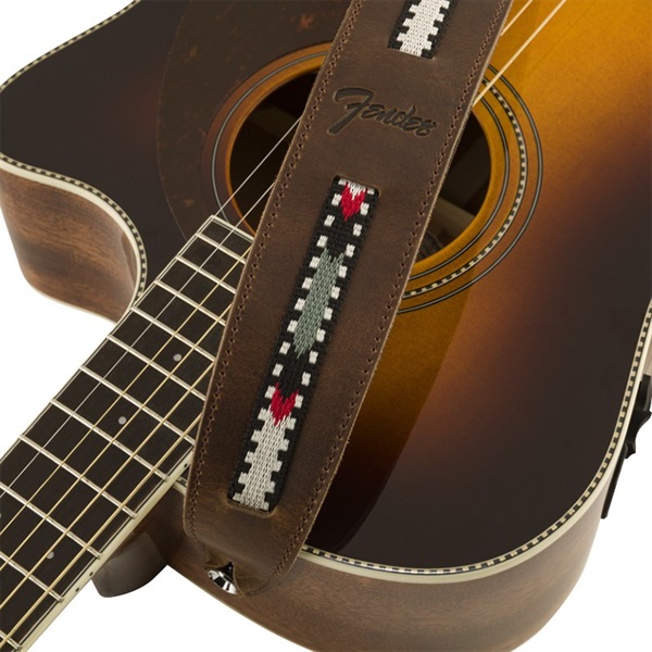 Fender USA Paramount Acoustic Leather Strap (Brown) (#09906120221) 画像3